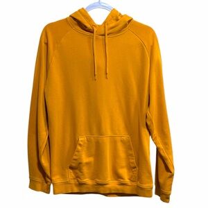 H&M Mustard Yellow Hoodie Sweatshirt Kangaroo Pocket Men’s S